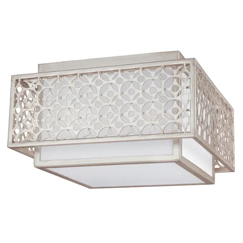 Lampa sufitowa Kenney FE-KENNEY-F Elstead Lighting 2x60W E27 Stal Srebrny