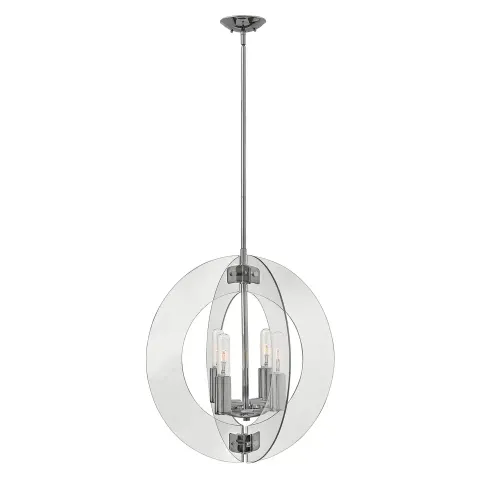 Lampa wisząca Solstice HK-SOLSTICE4 Elstead Lighting 4x100W E27 Srebrny