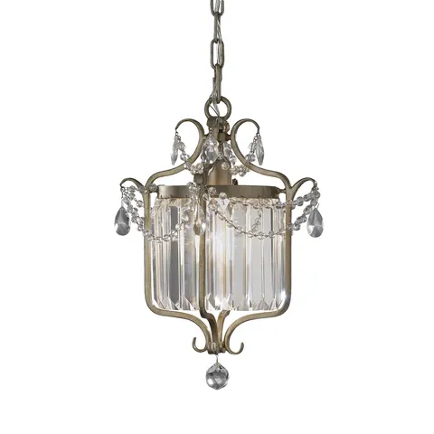 Lampa wisząca Gianna FE-GIANNA1C Elstead Lighting 1x100W E27 Krzystał Srebrny