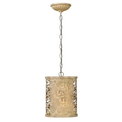 Lampa wisząca Carabel HK-CARABEL-P-A Elstead Lighting 1x60W E27 Stal Beżowy