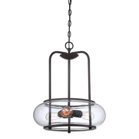 Lampa wisząca Trilogy QZ-TRILOGY-3P Elstead Lighting 3x60W E27 Metal Brązowy