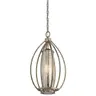 Lampa wisząca Rosalie KL-ROSALIE-P Elstead Lighting 1x60W E27 Stal Srebrny