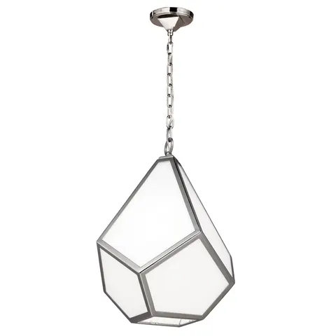 Lampa wisząca Diamond FE-DIAMOND-P-M Elstead Lighting 1x60W E27 Stal Srebrny