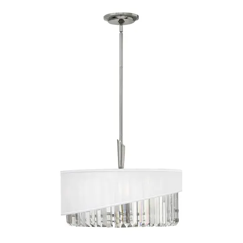 Lampa wisząca Gigi HK-GIGI-3P Elstead Lighting 3x60W E14 Stal Biały