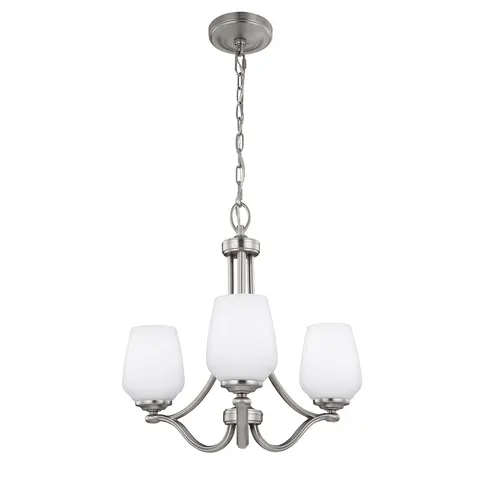 Lampa wisząca Żyrandol Vintner FE-VINTNER3 Elstead Lighting 3x60W E27 Stal Srebrny