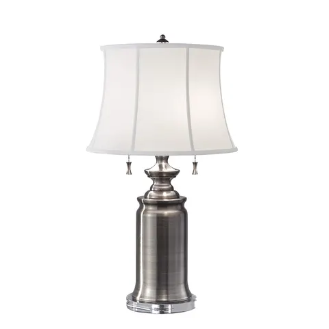 Lampa stojąca Stateroom FE-STATEROOM-TL-AN Elstead Lighting 2x60W E27 Stal Srebrny