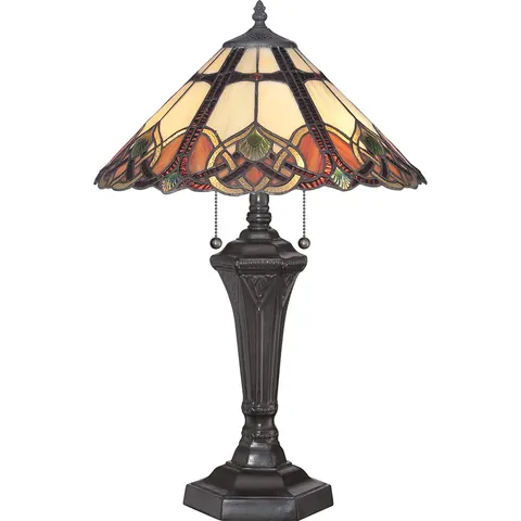 Lampa stojąca Cambridge QZ-CAMBRIDGE-TL Elstead Lighting 2x75W E27 Stal Wielokolorowy