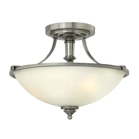 Lampa sufitowa Truman HK-TRUMAN-SF Elstead Lighting 3x60W E27 Stal Srebrny
