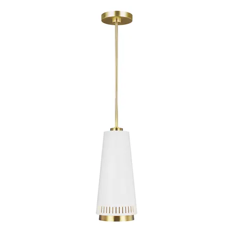 Lampa wisząca Carter FE-CARTER-P-A-MW Elstead Lighting 1x60W E27 Stal Mosiądz