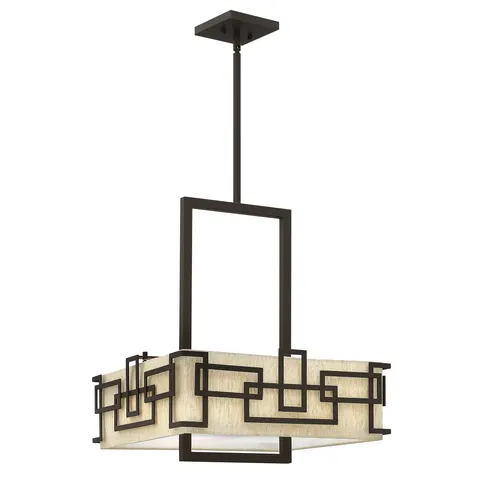 Lampa wisząca Lanza HK-LANZA-P-L Elstead Lighting 3x100W E27 Brązowy