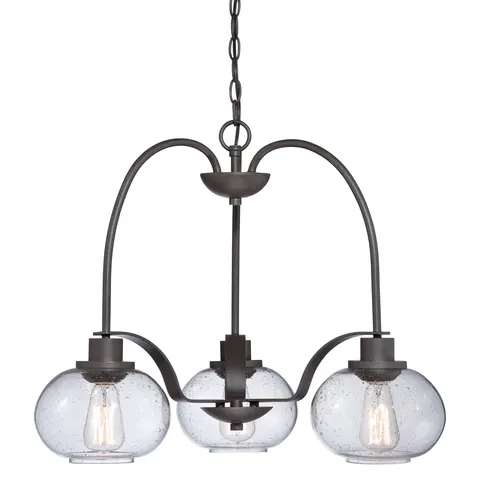 Lampa wisząca Żyrandol Trilogy QZ-TRILOGY3 Elstead Lighting 3x60W E27 Metal Grafit