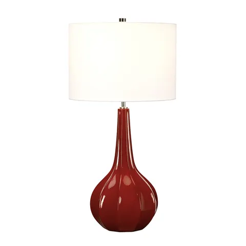Lampa stojąca Upton UPTON-TL Elstead Lighting 1x60W E27 Ceramika Czerwony