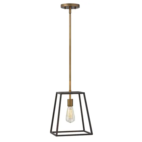 Lampa wisząca Fu Lighton HK-FULTON-P Elstead Lighting 1x100W E27 Stal Brązowy