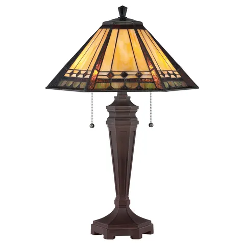 Lampa stojąca Arden QZ-ARDEN-TL Elstead Lighting 2x60W E27 Metal Brązowy