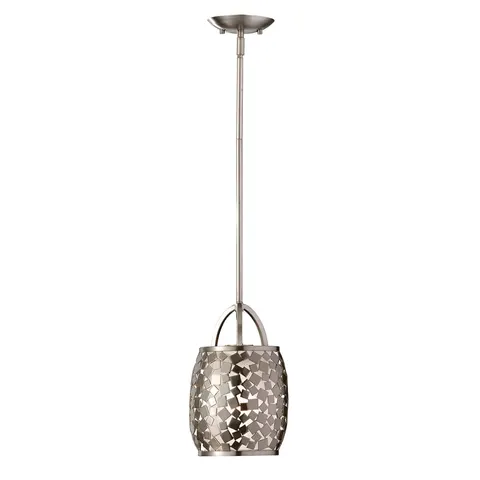 Lampa wisząca Zara FE-ZARA-P Elstead Lighting 1x60W E27 Stal Srebrny
