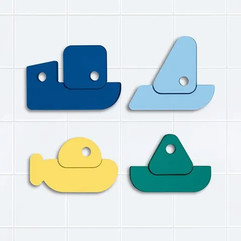 Zestaw puzzli piankowych do kąpieli Quutopia Łódki 10m+ / Quut