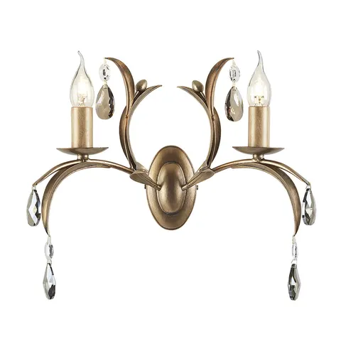 Lampa ścienna Lily LL2-ANT-BRZ Elstead Lighting 2x60W E14 Metal Brązowy