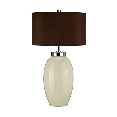 Lampa stojąca Victor VICTOR-SM-TL-CR Elstead Lighting 1x60W E27 Porcelana Brązowy