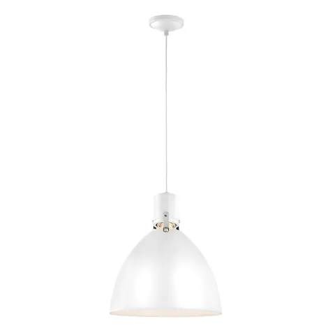 Lampa wisząca Brynne FE-BRYNNE-P-FWH Elstead Lighting 1x8W LED Stal Biały