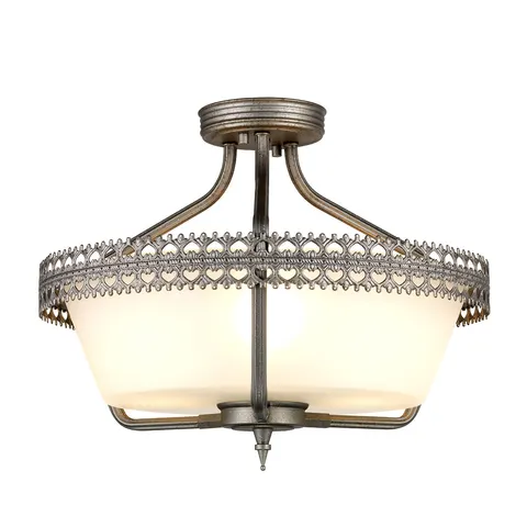 Lampa sufitowa Crown CROWN-SF Elstead Lighting 3x60W E27 Stal Szary