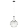 Lampa wisząca Everly KL-EVERLY-P-M-OZ Elstead Lighting 1x60W E27 Stal Brązowy