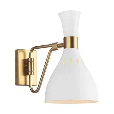 Lampa ścienna Joan FE-JOAN1-MW Elstead Lighting 1x60W E27 Stal Biały