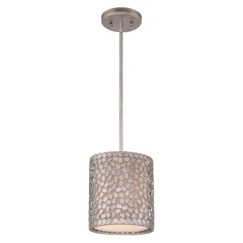 Lampa wisząca Confetti QZ-CONFETTI-P-S Elstead Lighting 1x100W E27 Metal Srebrny