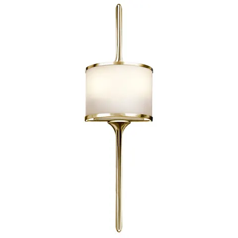 Lampa ścienna Mona KL-MONA-S-PB Elstead Lighting 2x3.5W LED G9 Stal Złoty