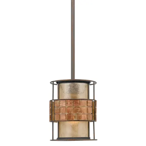 Lampa wisząca Laguna QZ-LAGUNA-MP Elstead Lighting 1x60W E27 Metal Mosiądz