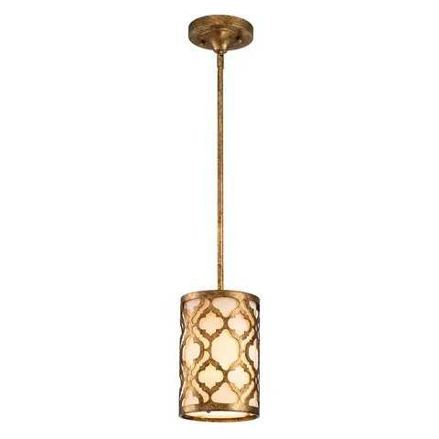 Lampa wisząca Arabella GN-ARABELLA-MP Elstead Lighting 1x75W E27 Stal Złoty