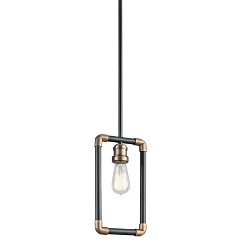 Lampa wisząca Imahn KL-IMAHN-MP Elstead Lighting 1x60W E27 Stal Czarny
