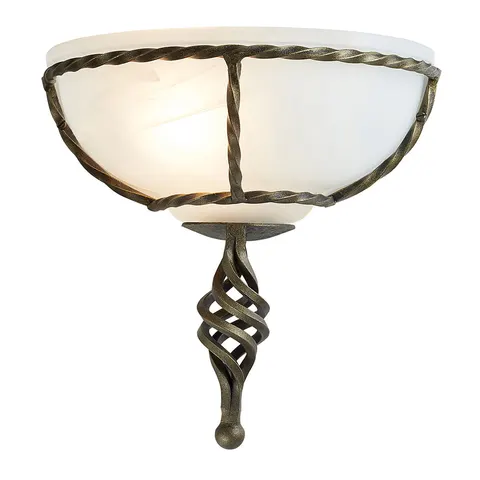 Lampa ścienna Pembroke PB-WU-BLK-GOLD Elstead Lighting 1x60W E27 Żelazo Mosiądz
