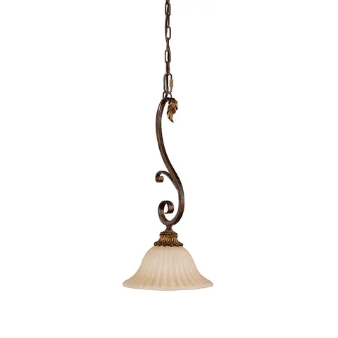 Lampa wisząca Sonoma Valley FE-SONOMAVALLEY-P Elstead Lighting 1x60W E27 Stal Brązowy