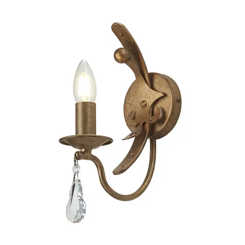 Lampa ścienna Windsor WINDSOR1-GOLD Elstead Lighting 1x60W E14 Stal Złoty