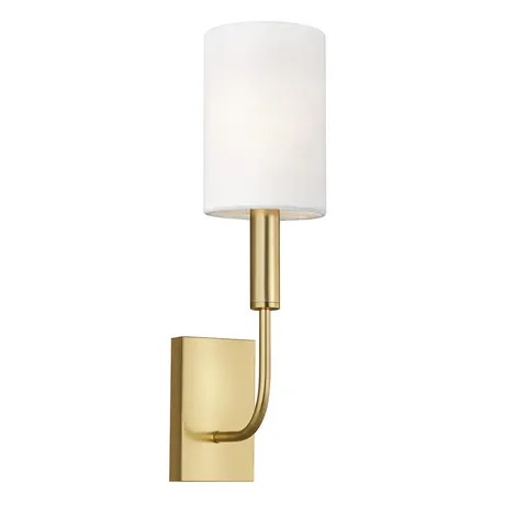 Lampa ścienna Brianna FE-BRIANNA1-BB Elstead Lighting 1x60W E14 Stal Mosiądz