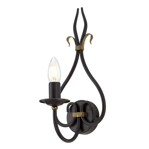 Lampa ścienna Windermere WM1 Elstead Lighting 1x60W E14 Żelazo Brązowy