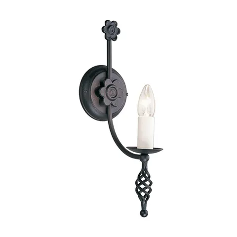 Lampa ścienna Belfry BY1-BLACK Elstead Lighting 1x60W E14 Stal Czarny