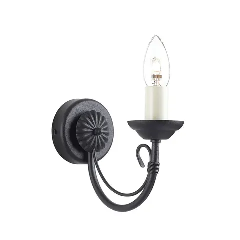 Lampa ścienna Chartwell CH1-BLACK Elstead Lighting 1x60W E14 Stal Czarny