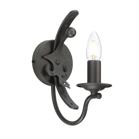 Lampa ścienna Windsor WINDSOR1-GR Elstead Lighting 1x60W E14 Stal Czarny