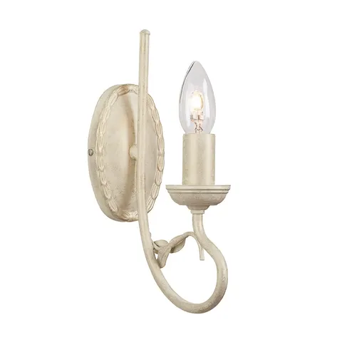 Lampa ścienna Olivia OV1-IVORY-GOLD Elstead Lighting 1x60W E14 Metal Beżowy