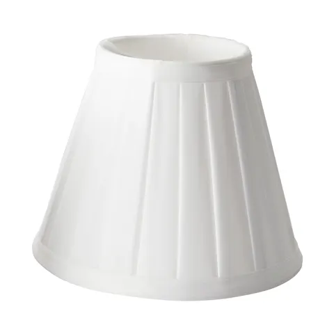 Klosz Clip Shades LS162-WHT Elstead Lighting Tkanina Biały