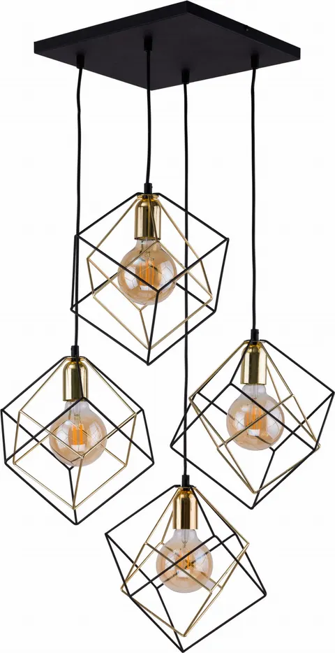 Lampa wisząca ALAMBRE 2778 TK Lighting 4xE27 Metal Czarny