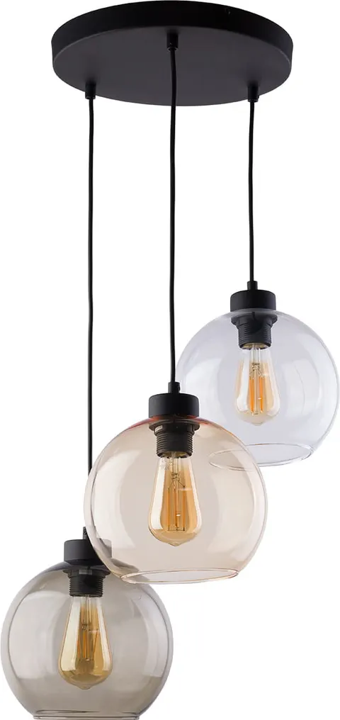 Lampa wisząca CUBUS 2831 TK Lighting 3xE27 Metal Czarny