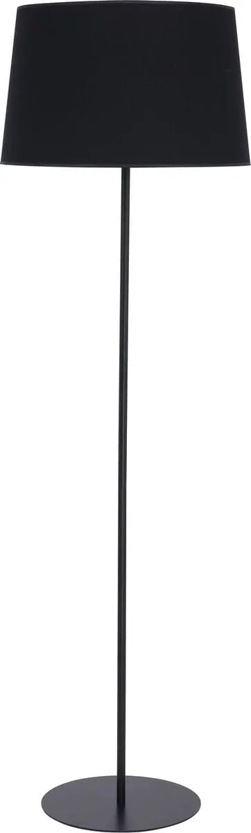Czarna lampa podłogowa na okrągłej podstawie, wysokość 148cm 1xE27 MAJA - 2920