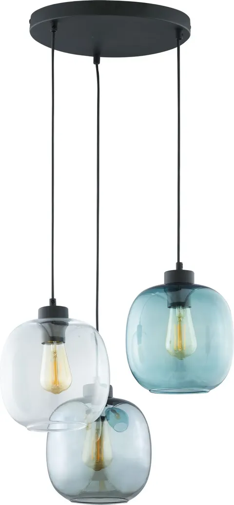 Lampa wisząca ELIO 3184 TK Lighting 3xE27 Metal Czarny