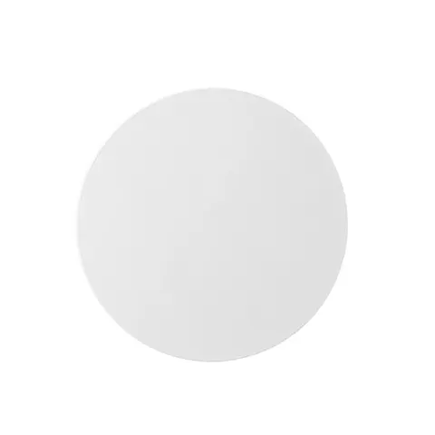 Biała lampa ścienna dekoracyjna, płaski klosz koło - kinkiet do sypialni, salonu LUNA NEW - 6009