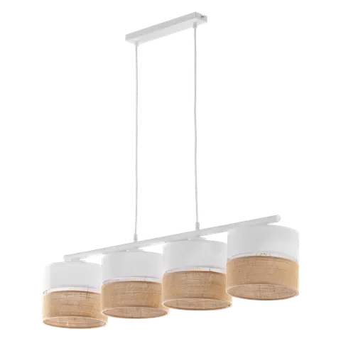 Lampa wisząca LINOBIANCO 6576 TK Lighting 4xE27 Metal Biały