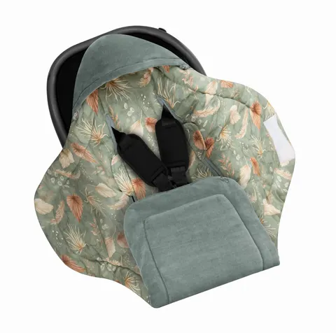 Otulacz kocyk do fotelika samochodowego Bohemian green / Sleepee