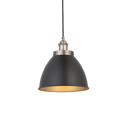 Lampa wisząca Franklin Endon 1x10W E27 Stal Czarny