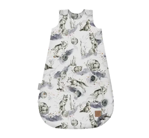 Śpiworek bawełniany LIGHT One Size Wolf Moonlight 1 tog BabySteps